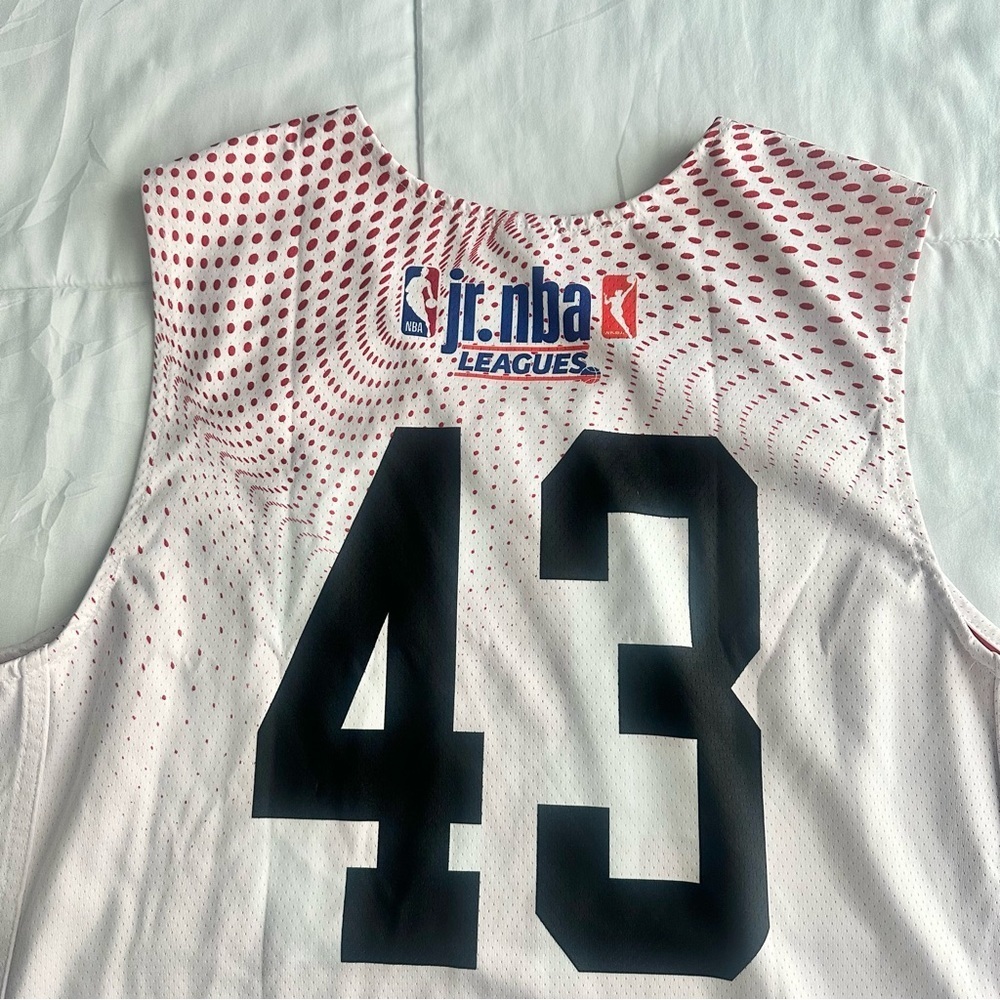 New! Chicago Bulls Jr Nba League Jersey #43 Adult Large Reversible Official - Picture 5 of 10